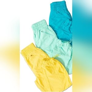 High Waisted Windbreaker Pants (Ice Blue)